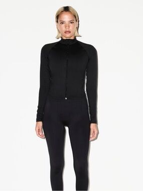 NikeSKIMS Matte Mock Neck Full Zip Jacket – Obsidian – XL